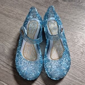 Sparkly Blue Jelly Kids Shoes